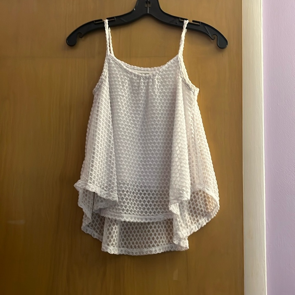 Ruum Double- Lined White Tank- KIDS 10